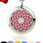 Sunflower Aromatherapy Essential Oil Diffuser Necklace Pendant Locket Jewelry