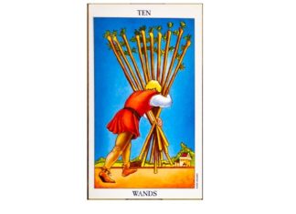 10 of Wands Tarot Card – Meaning, Love, Reversed