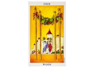 4 of Wands Tarot Card – Meaning, Love, Reversed