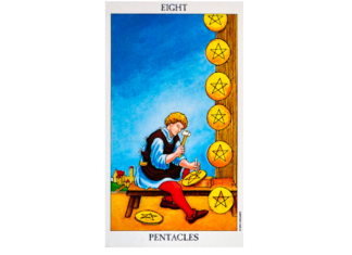 8 of Pentacles Tarot Card – Meaning, Love, Reversed